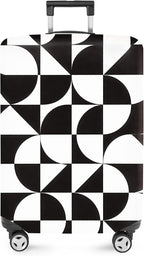 ANNA QUEEN Geometric Minimalist Luggage Cover, Suitcase Protector by ANNAQUEEN