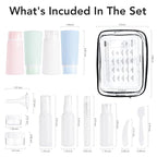 Valourgo 15 Pack Travel Bottles Set, TSA Approved Leak Proof Silicone Travel - Image 6