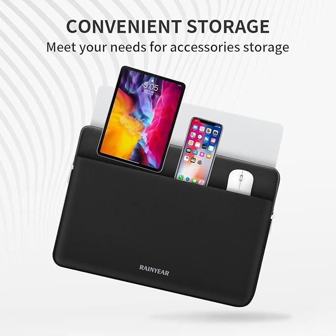 RAINYEAR Laptop Sleeve Case 17 Inch, Protective Portable Case - Image 4