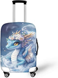 Dragon Luggage Cover Universal Fit 22-25 Inch Anti-Slip Elastic Spandex by Dremagia
