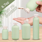 ASEVAT 6.7 oz Plastic Leak Proof Travel Bottles - Image 2