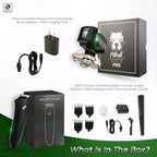 Skull Shaver Pitbull Gold PRO Electric Razor & Baby Beast Trimmer - Premium Cordless Electric Shaver for Men - for Wet & Dry Shaving - Features LED Battery Display - Comes with Travel Pouch