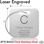 Customized Stainless Steel Luggage Tags: Personalize Your Suitcases, and Bags - Image 4
