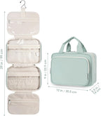Travel Toiletry Bag for Women Large Hanging Makeup Bag Organizer Toiletries Bag - Image 9