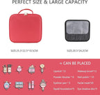 Makeup Bag with Led Mirror, Travel Makeup Organizer with 3 Color Setting & 10X - Image 3