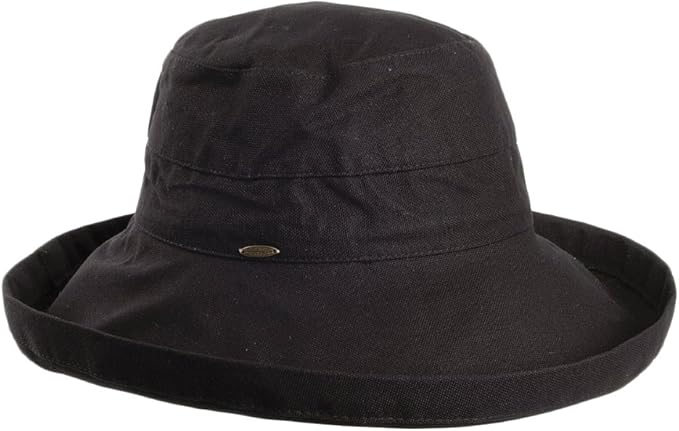 Scala Women's Cotton Hat with Inner Drawstring and Upf 50+ Rating by SCALA