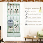Over the Door Organizer with 4 Kinds of Pockets, Behind Door Shoes Rack - Image 3