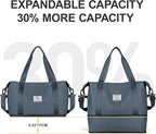Travel Duffel Bag, Sports Tote Gym Bag, Shoulder Weekender Overnight Bag - Image 5