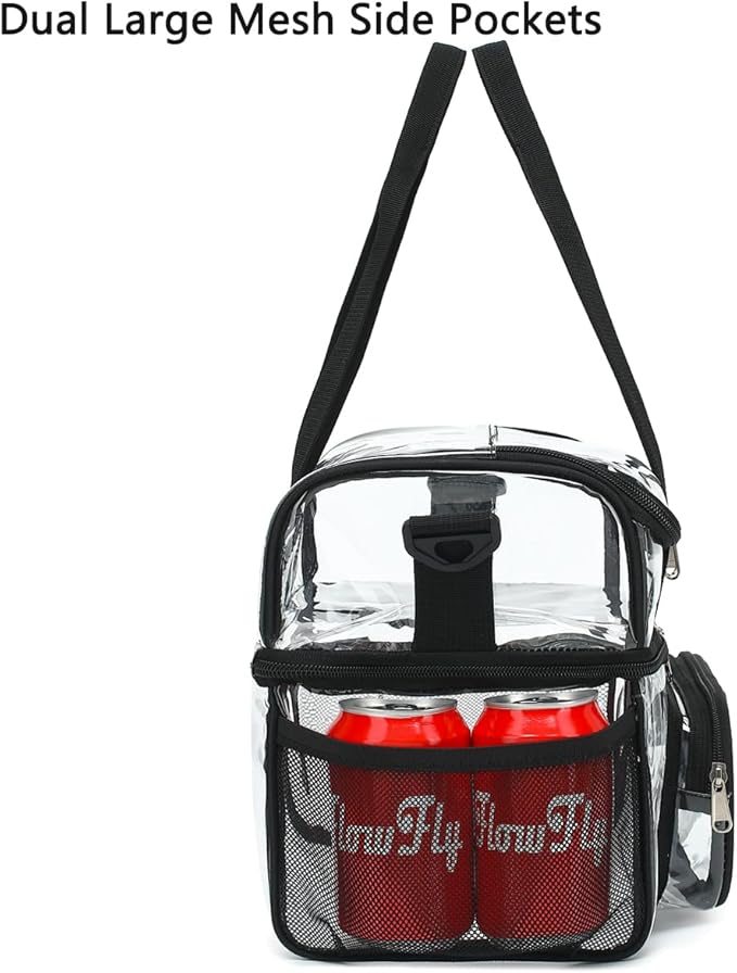 FlowFly Double Layer Cooler Insulated Lunch Bag Adult Lunch Box Large Tote Bag - Image 4