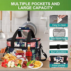 iknoe Large Foldable Cooler Bag, 8.5L Insulated Lunch Bag, Leakproof Lunch - Image 5