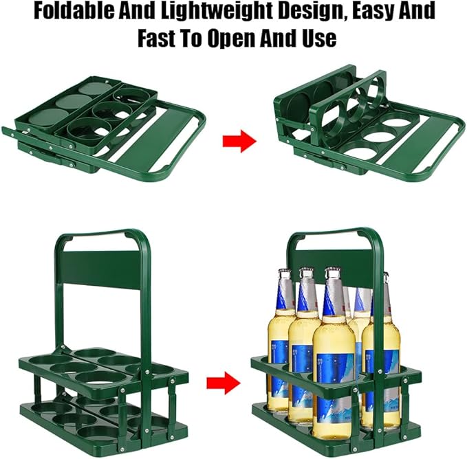 Portable Drink Carrier for Big Cups, Foldable Plastic Cup Holder, Reusable Cup - Image 5