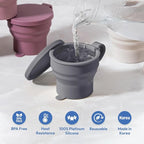 carrotez 2 pack Mini Silicone Collapsible Travel Cup - Image 3