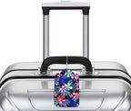Set of 2 Luggage Tag for Suitcases Tie dye PU Leather Luggage Tag - Image 4