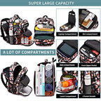 Lunch Backpack for Women (Black Pink)