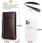 Top Grain Leather Customizable Travel Passport Wallet Holder - Image 5