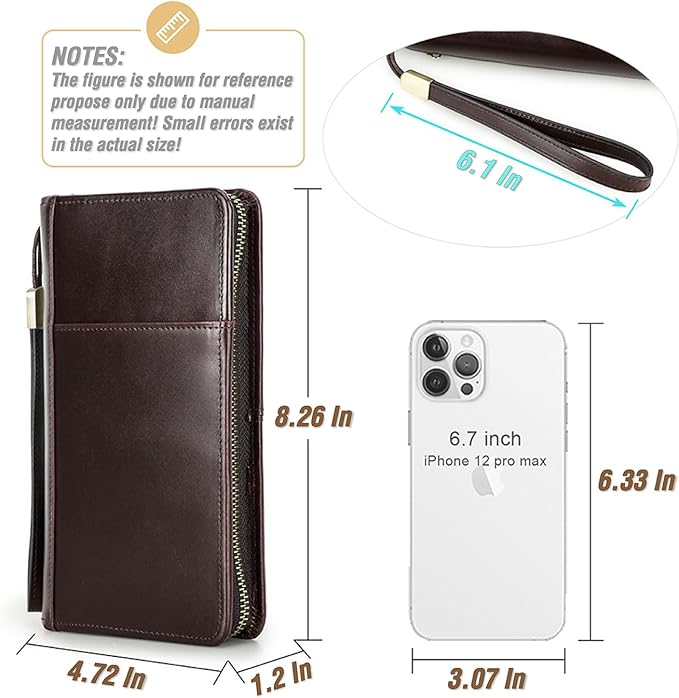 Top Grain Leather Travel Passport Wallet Holder - Image 4
