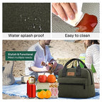 Insulated Lunch Bag for Women Men (Green)