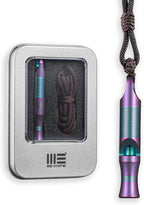 WeKnife Emergency Whistle Survival Loud, Titanium Outdoor Safety Whistle by WeKnife