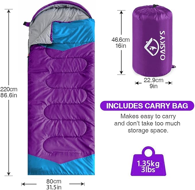 oaskys Camping Sleeping Bag - Image 2