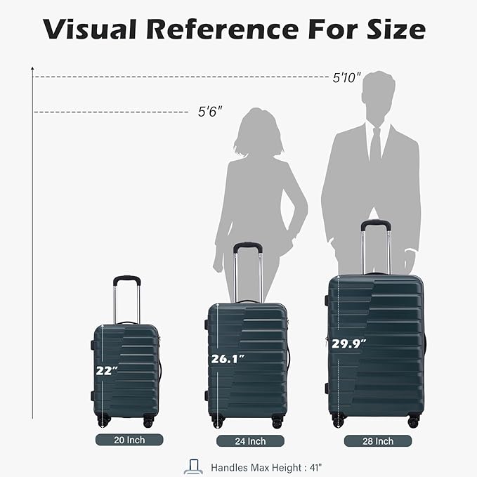 Coolife Carry On Luggage Airline Approved - Image 8
