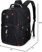 SHRRADOO Extra Large 50L Travel Laptop Backpack - Image 9