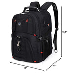 Extra Large Travel Laptop Backpack for Men (Black / Travel Backpacks)