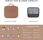 Makeup Bag with Led Mirror, Travel Makeup Organizer with 3 Color Setting - Image 2