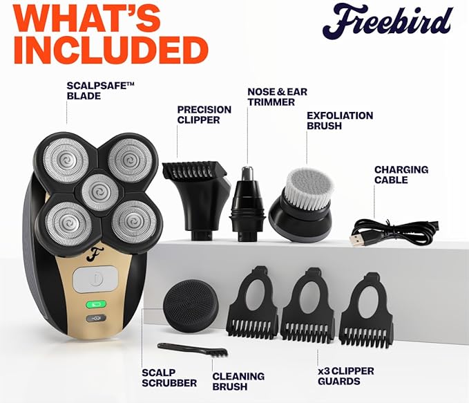 Freebird FlexSeries Electric Head & Body Hair Shaver - Image 3