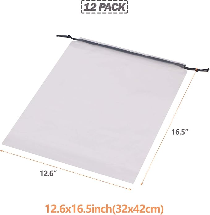 Set of 12 Transparent Shoe Bags - Image 2
