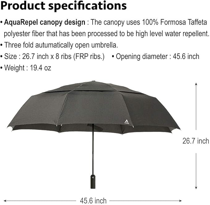 Portobello Large Umbrella For Rain - Image 7