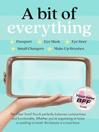 Clear Makeup Bag Zipper Pouch, Transparent Cosmetic Case Organizer, TSA - Image 3