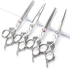 6/7/8/9 inch Professional Hair Cutting Thinning Scissors Barber Shears Hairdressing Salon Set (7-inch 4pc)
