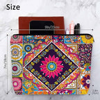 Women Makeup Organizer Bag Mandala Floral (9 x 7.1 inch / Mandala Floral)