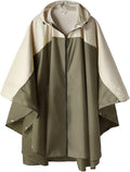 SaphiRose Unisex Rain Poncho Hooded Waterproof Raincoat by SaphiRose