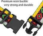 Geometric Arts Luggage Straps for Suitcases, Adjustable Luggage Travel Belt to - Image 3