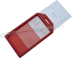 5 Pack - Premium Rigid Airline Luggage Tag Holders - Heavy Duty Hard Plastic - Image 5