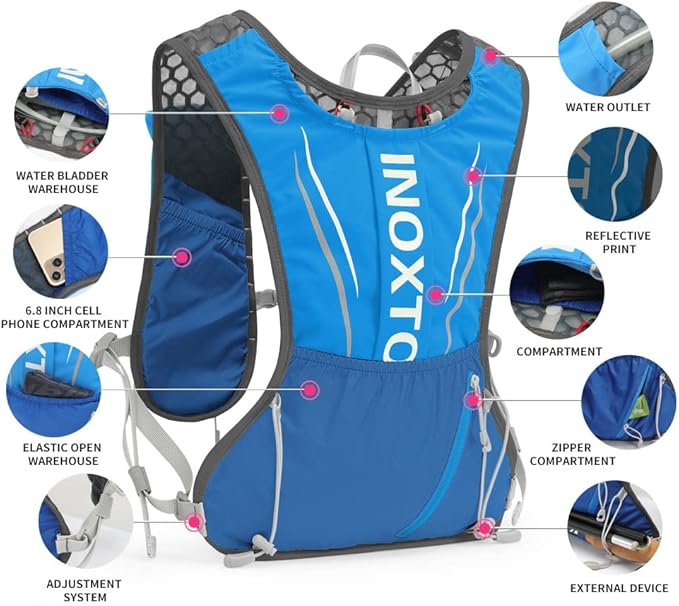 Running Hydration Vest for Men Women Water Backpack for Running 3L Running - Image 3