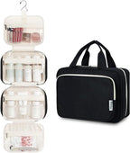Narwey Hanging Toiletry Bag for Women Travel Makeup Bag Organizer Toiletries - Image 2