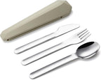 DEVICO Travel Utensils with Case, Reusable Camping Silverware Cutlery, 18/8 - Image 9