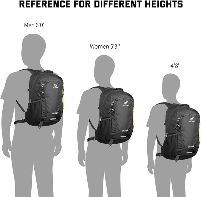SKYSPER Small Hiking Backpack, 20L Lightweight Travel Backpacks Hiking Daypack - Image 5