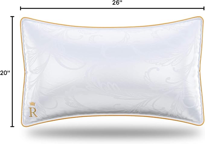 Royal Therapy Pillows Standard Size Set of 2, Alternative Goose Down Pillows - Image 10