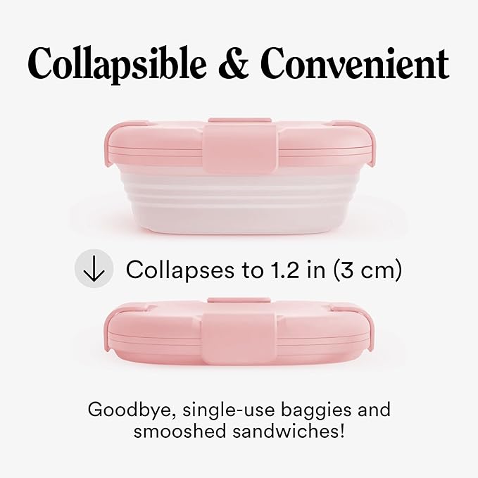 STOJO Collapsible Sandwich Box – 24oz, Reusable Food Storage Container - Image 2
