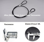 10 pcs 20 inch 3mm Thickness Stainless Steel Wire Cable - Image 2