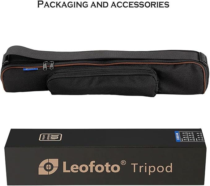 Leofoto 47" Lightweight Carbon Fiber Travel Tripod, Professional Compact Tripod - Image 5
