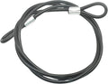 4FT 4mm Stainless Steel Outdoor Travel Security Cable Lock, Braided Steel by Bytiyar