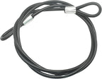 4FT 4mm Stainless Steel Outdoor Travel Security Cable Lock, Braided Steel by Bytiyar