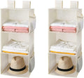 MAX Houser 3-Shelf Hanging Closet Organizers, Collapsible Closet Hanging Shelves by MAXHouser