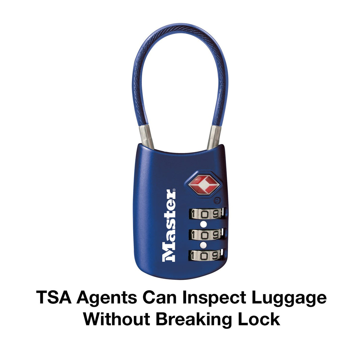 TSA Approved Combination Luggage Lock (Blue / 2 Pack)