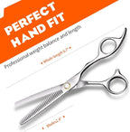 Sirabe HIGH-END Professional Hair Thinning Shears Barber Hair Cutting Texturizing Teeth Scissors with Case, Ultra 440C Sharp Blades for Salon Home Hairdressing