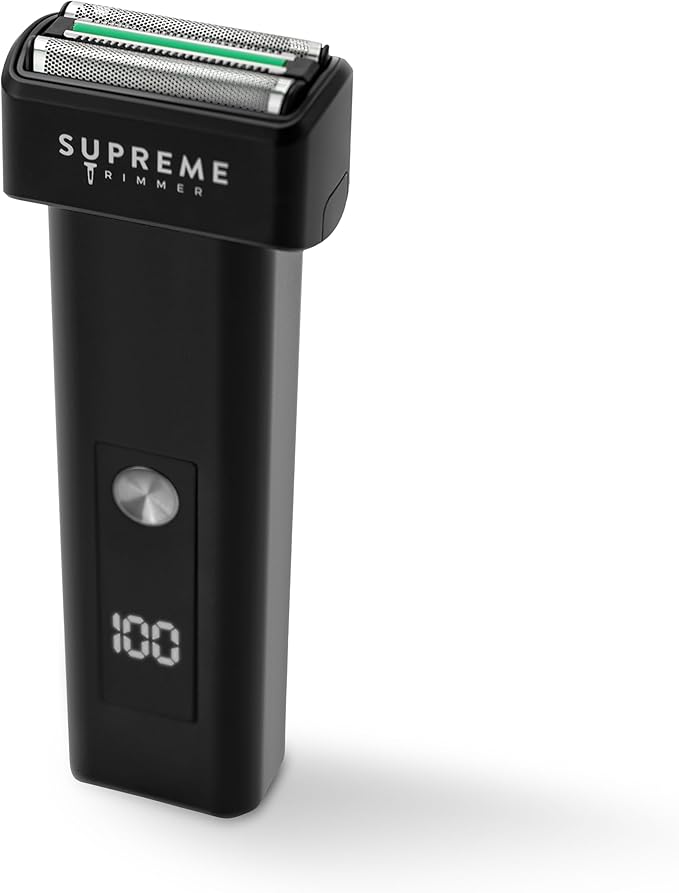 Supreme Trimmer 2-in-1 T-Fader Foil Shaver & DLC T-Shaper Trimmer Set | ST5206 Beard Trimmer STF501 Electric Razor | Travel Hair Trimmer | Black